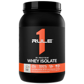 Rule 1 100% Whey Protein Isolate and Hydrolysate Protein Powder 1.98 lb Vanilla Creme (30 Servings)