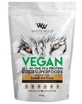 White Wolf Nutrition Vegan Superfood Protein Blend 400g  Iced Coffee