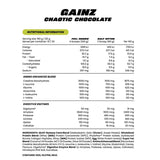Zombie Labs Gainz Chaotic Chocolate Mass Gainer With Creatine 1.6kg