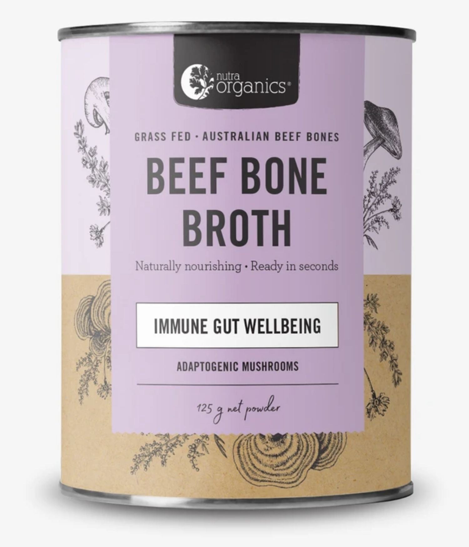 Nutra Organics Organic Grass Fed Bone Broth Powder 125gm