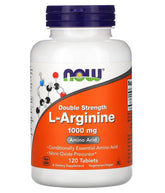 Now Foods L-Arginine Double Strength 1000mg 120 Tablets