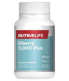 Nutra Life Bilberry 10,000 + Lutein 60 Tablets