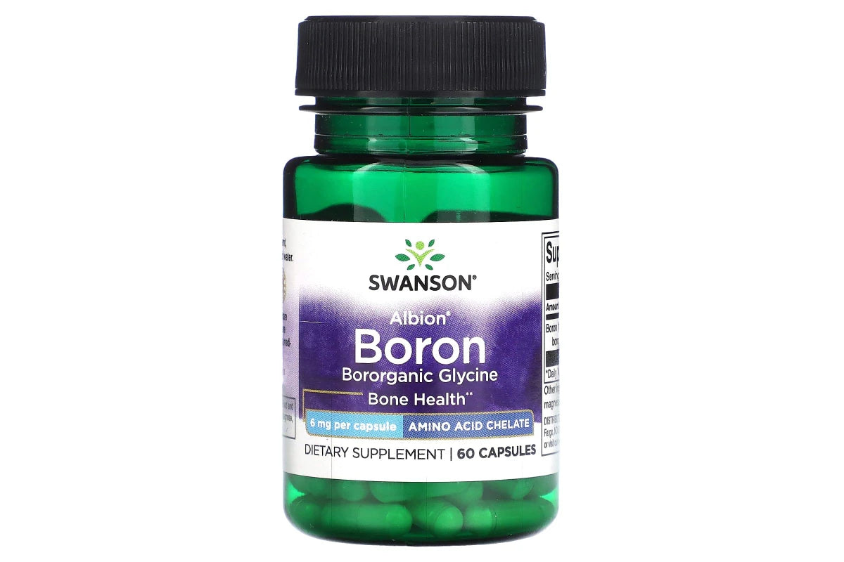 Swanson Boron from Albion Boroganic Glycine 6 Milligrams 60 Capsules