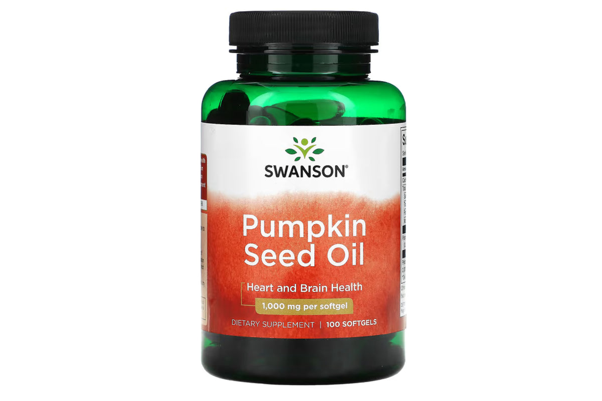 Swanson Pumpkin Seed Oil 1000mg, 100 Softgels