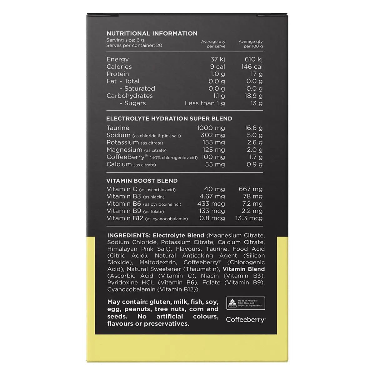 Switch Nutrition Hydrate 20 Sachets Orange Crush