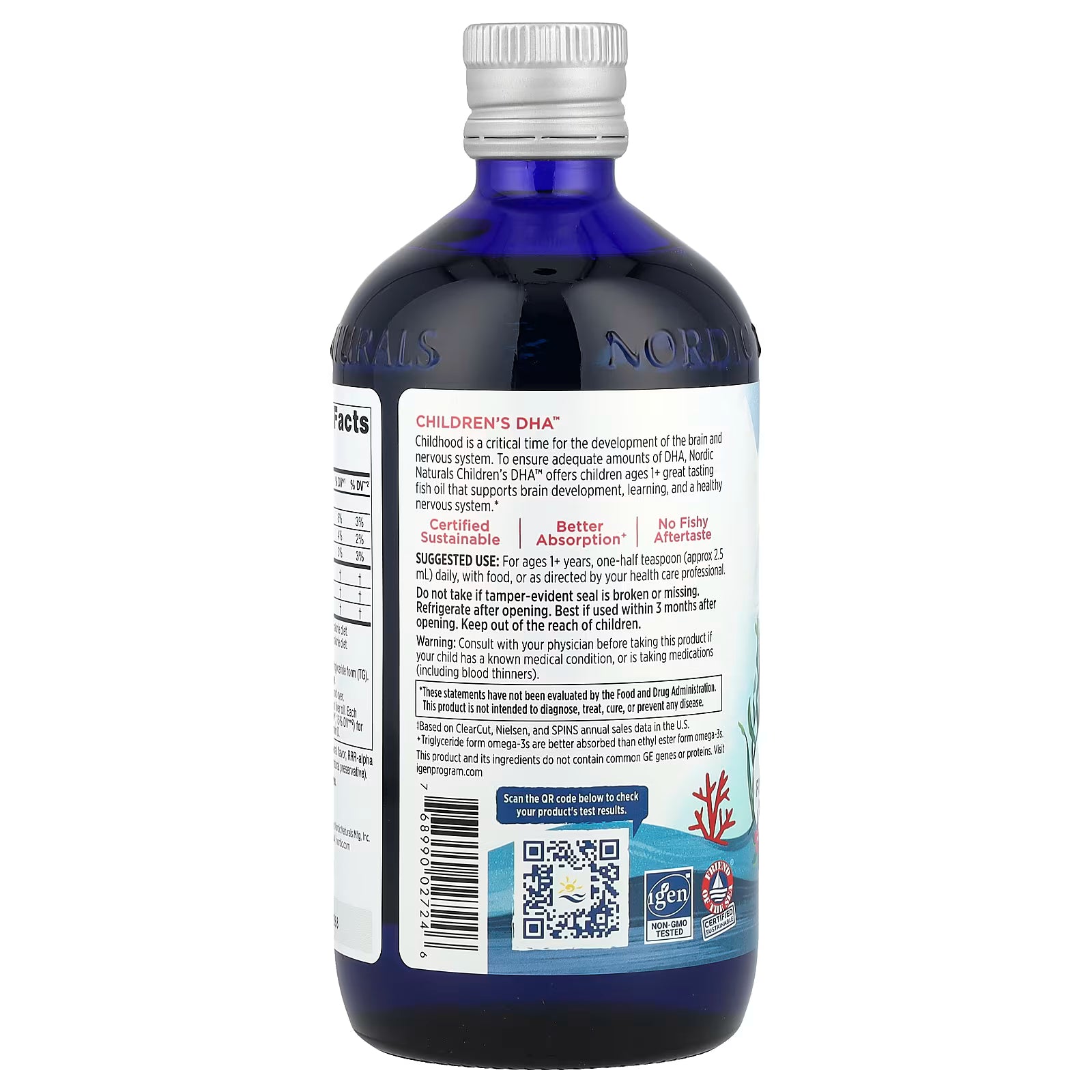 Nordic Naturals Children's DHA Strawberry 16 Oz (473 ml)