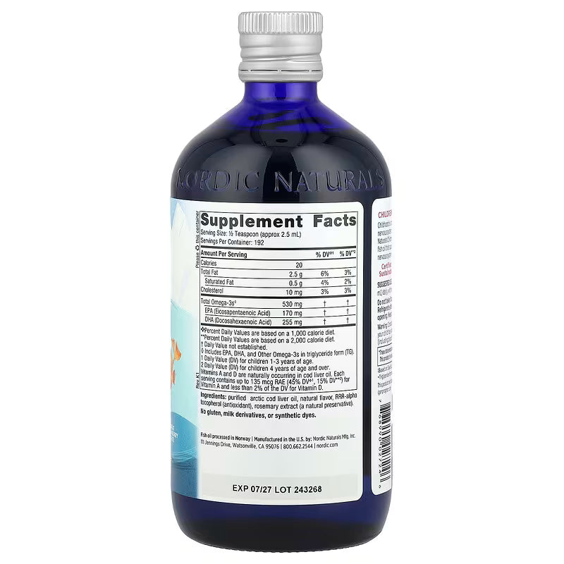 Nordic Naturals Children's DHA Strawberry 16 Oz (473 ml)