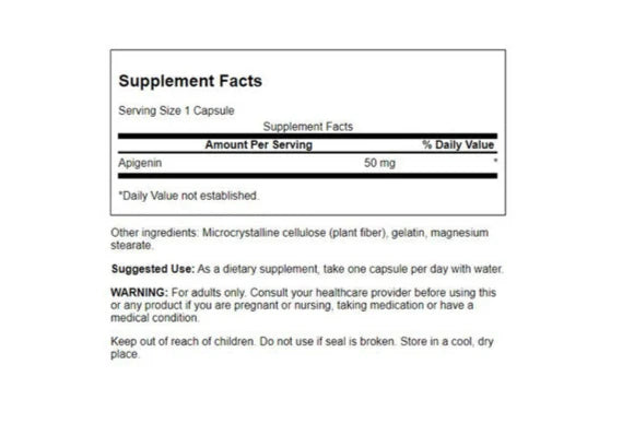 Swanson Apigenin 50 mg 90 Capsules