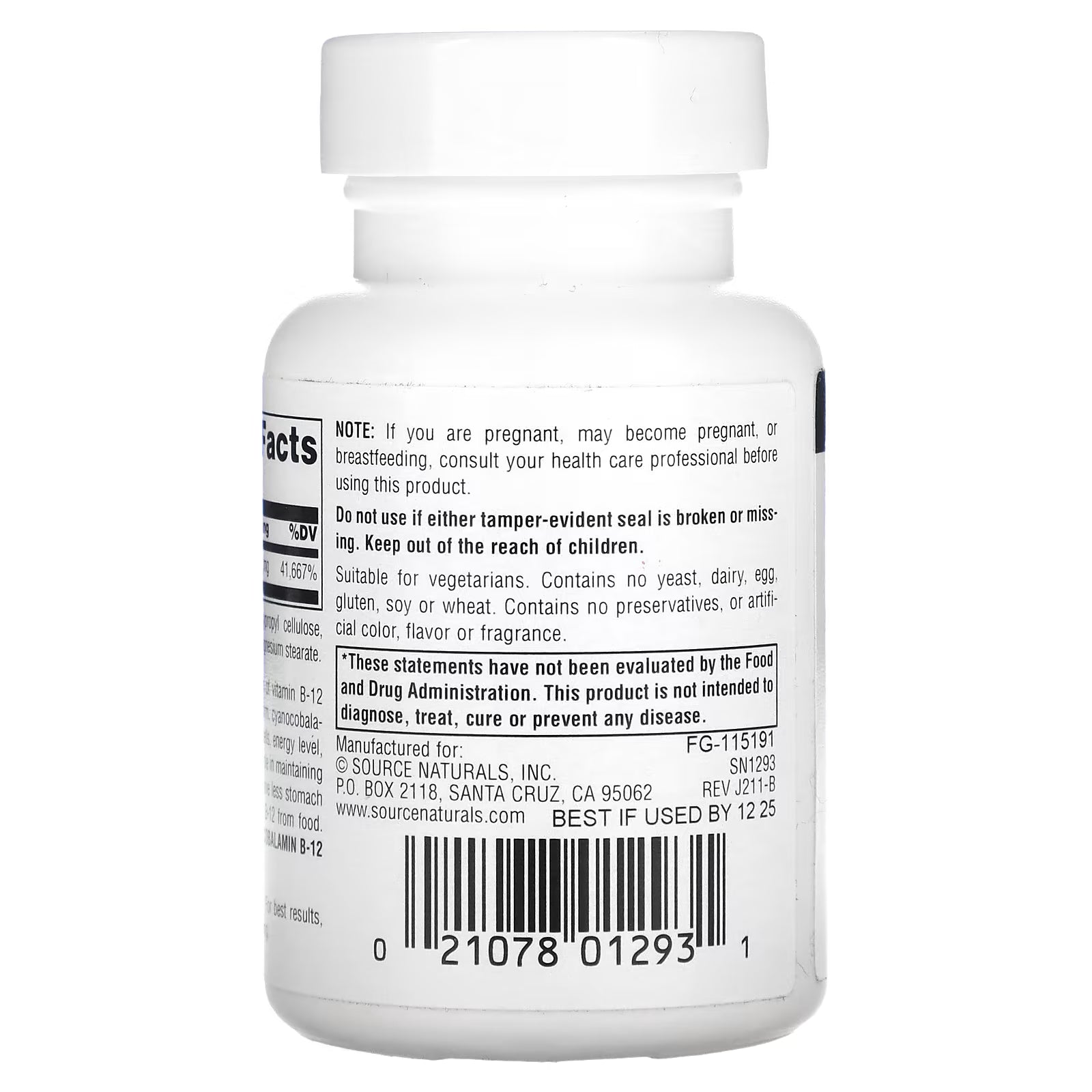Source Naturals MethylCobalamin Vitamin B12 Cherry, 1 mg, 120 Lozenges