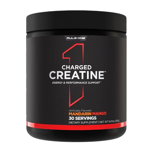 Rule 1 Charged Creatine Mandarin Mango 240 g (30 Servings)