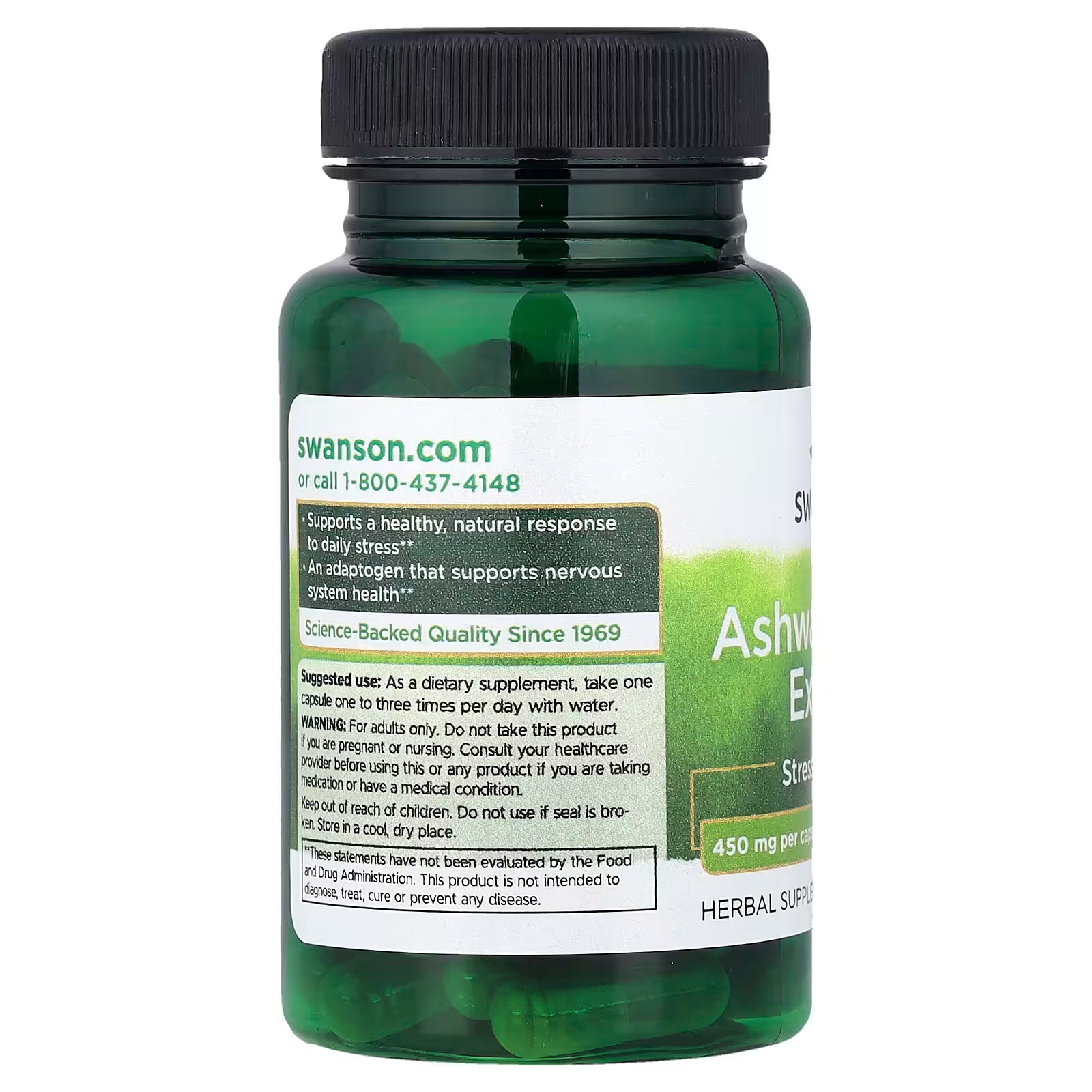 Swanson Ashwagandha Extract 450 mg 60 Caps