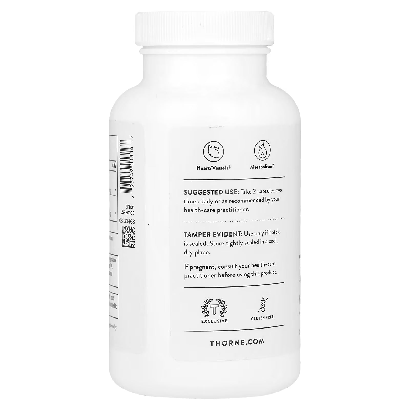 Thorne Metabolic Health with Bergamot and Turmeric 120 Capsules