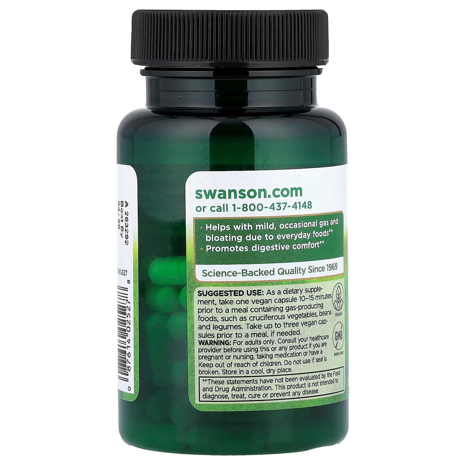 Swanson Anti-Gas Enzyme High Potency Blend 90 Veg Caps