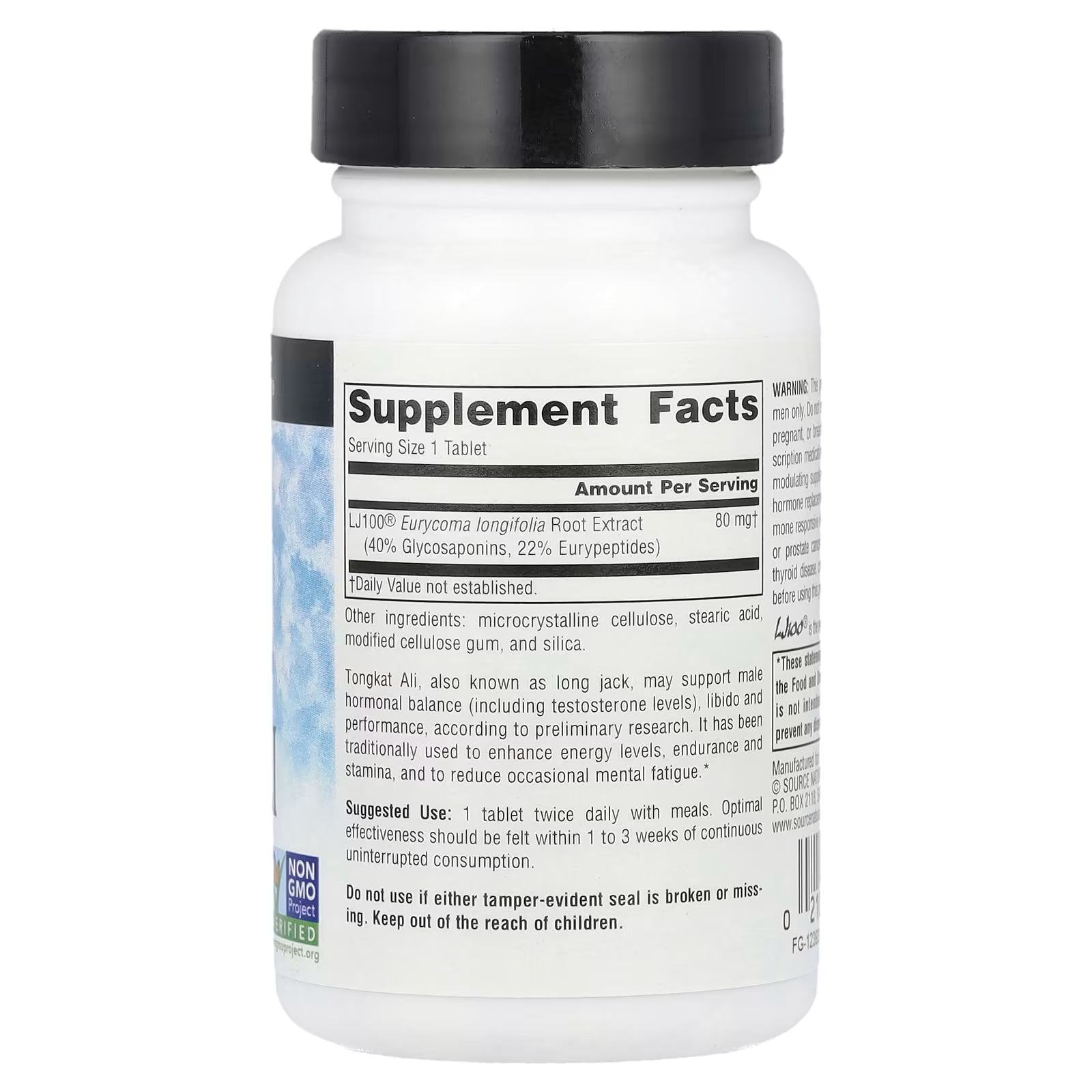 Source Naturals Tongkat Ali 80 mg, 30 Tablets