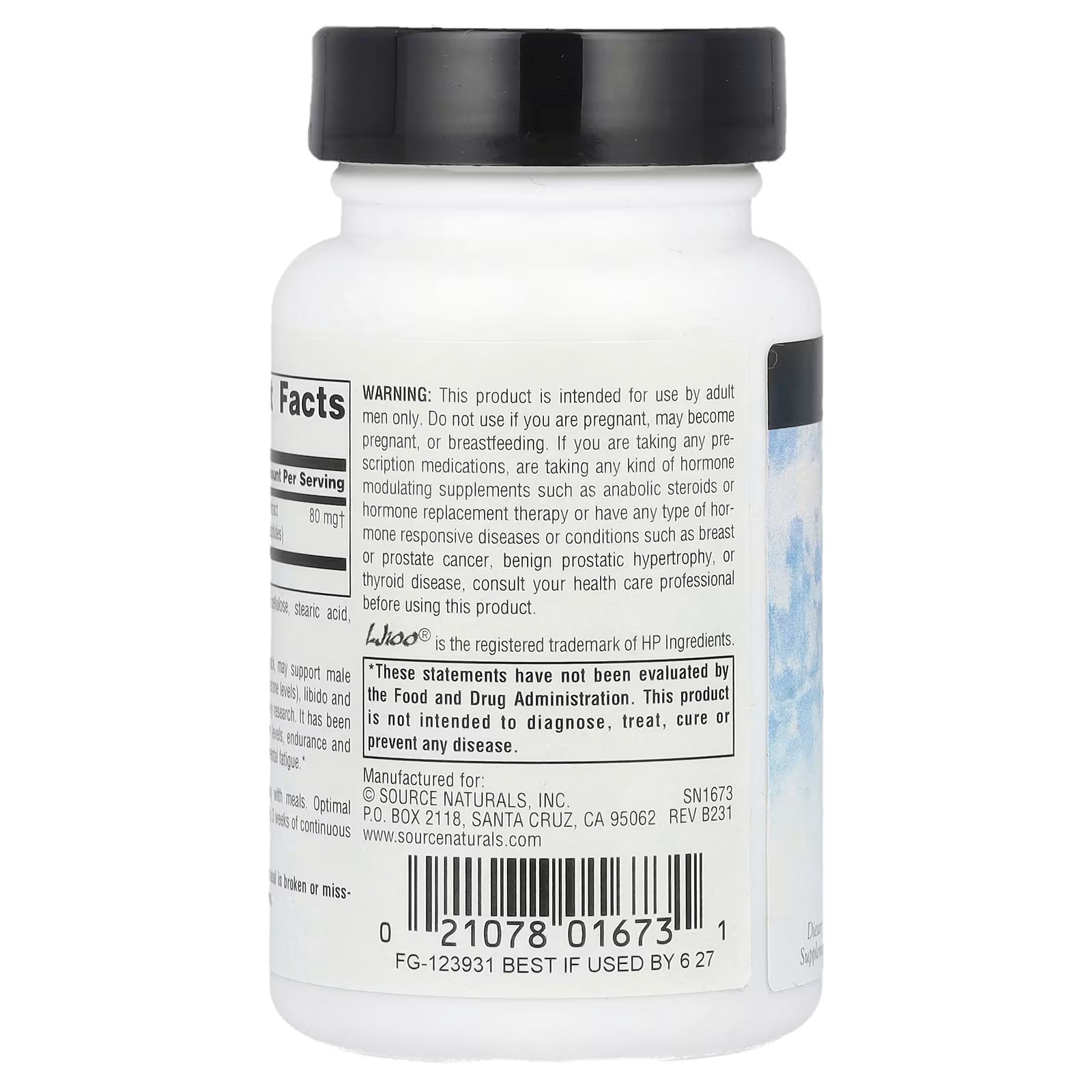 Source Naturals Tongkat Ali 80 mg, 30 Tablets