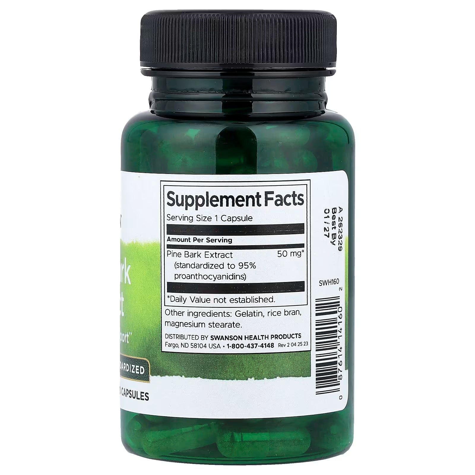 Swanson Superior Herbs Pine Bark Extract 50mg 100 Caps
