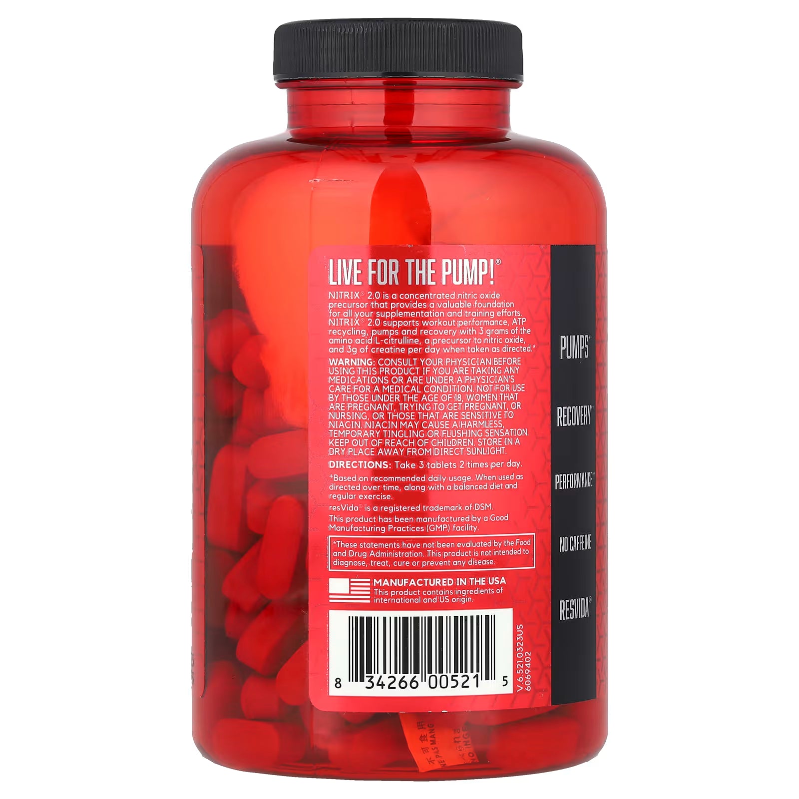 BSN NITRIX 2.0, 180 tablets