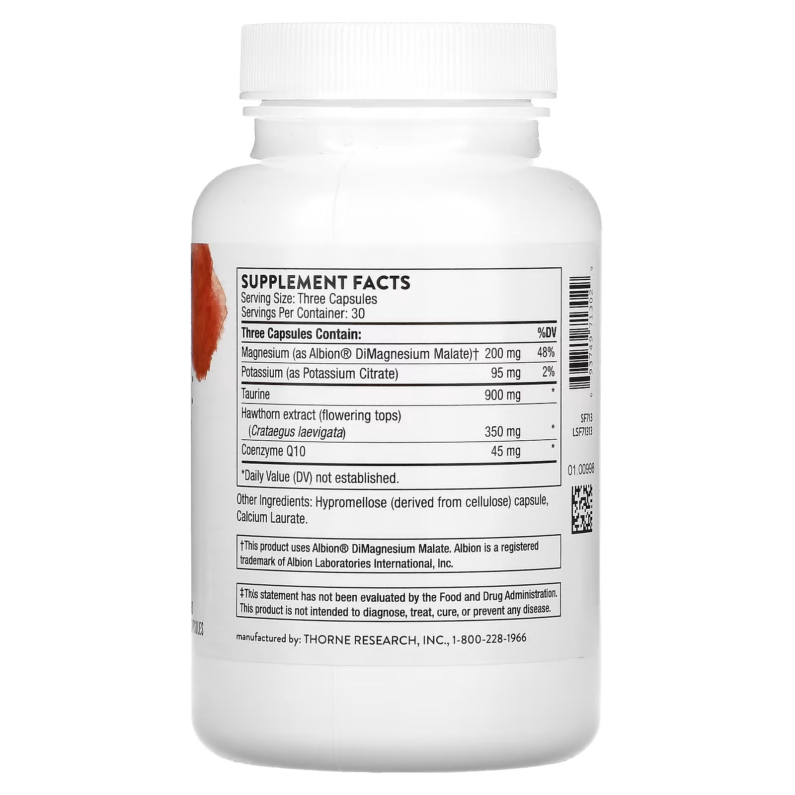 Thorne Heart Health Complex with CoQ10, Taurine and Hawthorn 90 Capsules