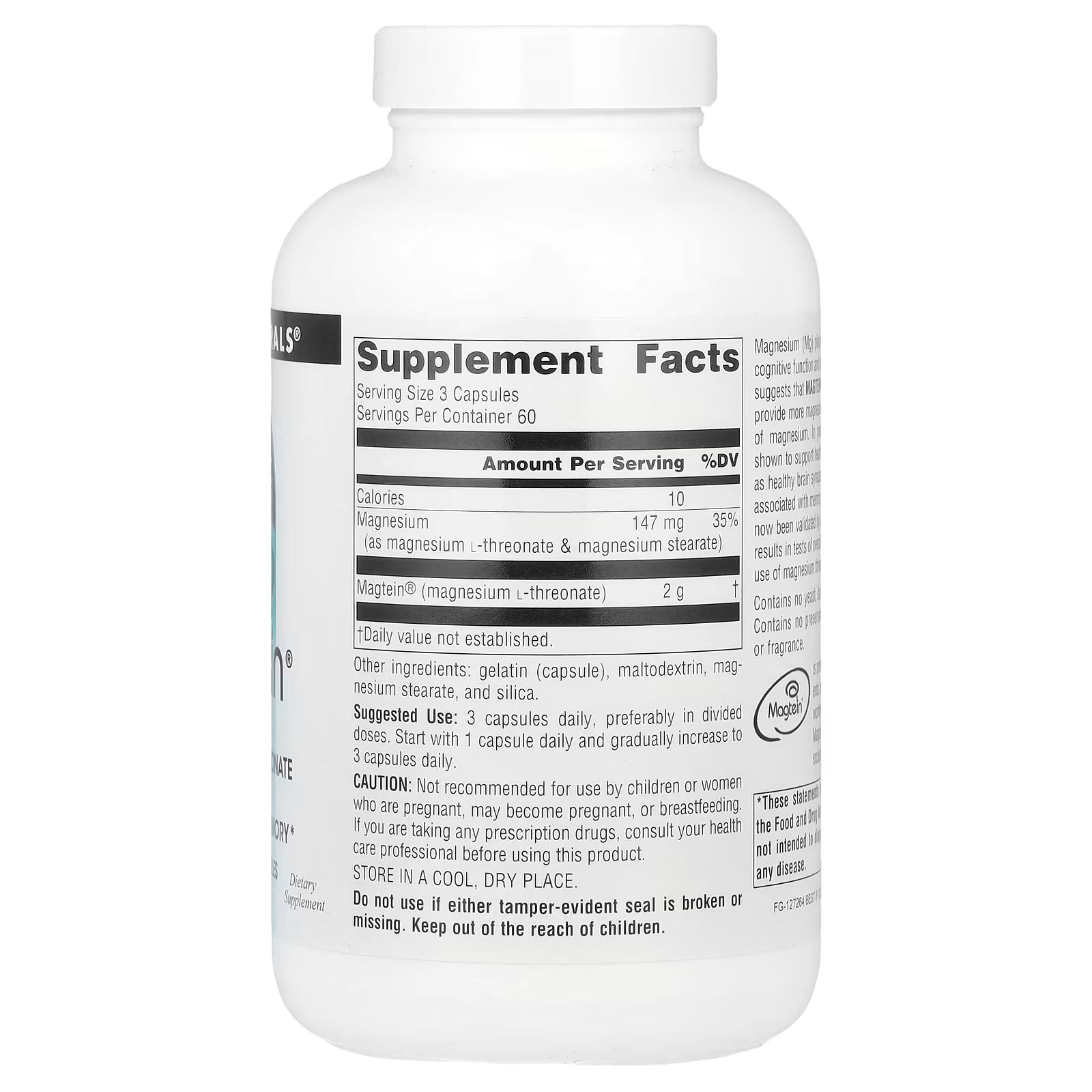 Source Naturals Magtein 2,000mg 180 Capsules