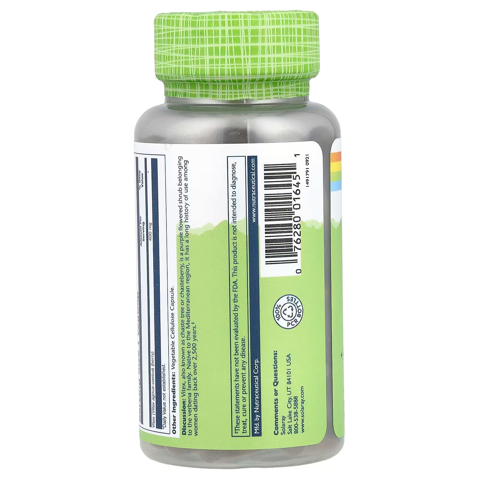 Solaray Vitex 400mg 100 Caps