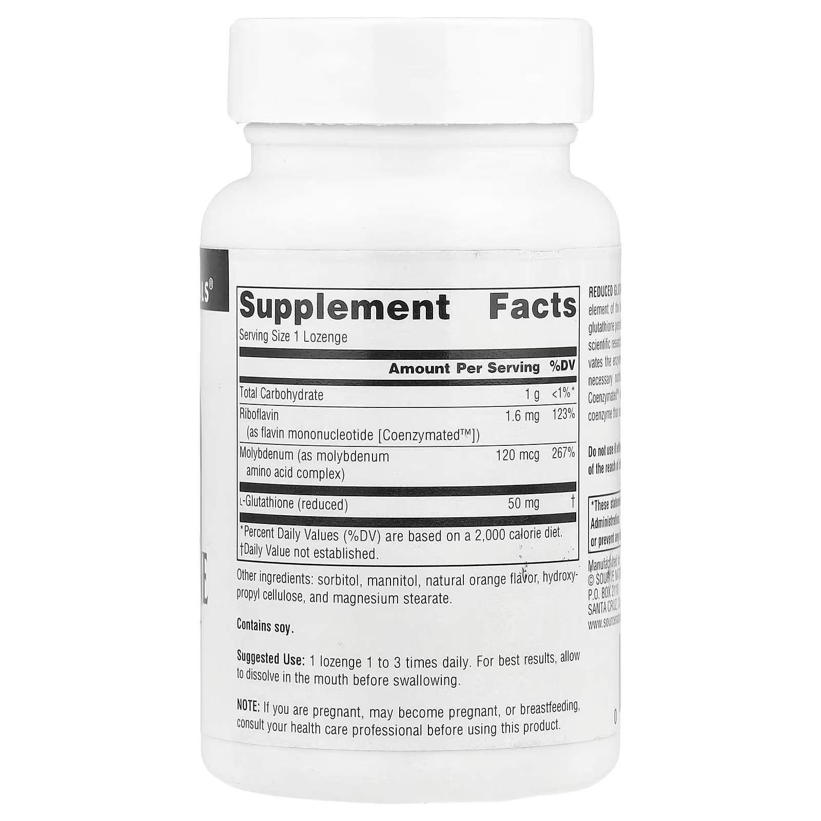 Source Naturals 50Mg Glutathione Orange, 100 Lozenges