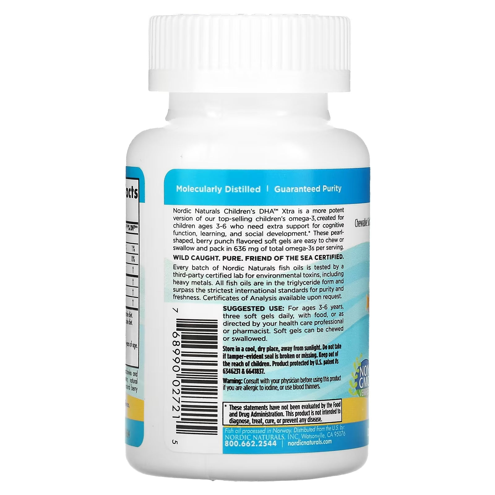 Nordic Naturals Children's Dha Xtra Berry punch 90 Soft gels 636mg