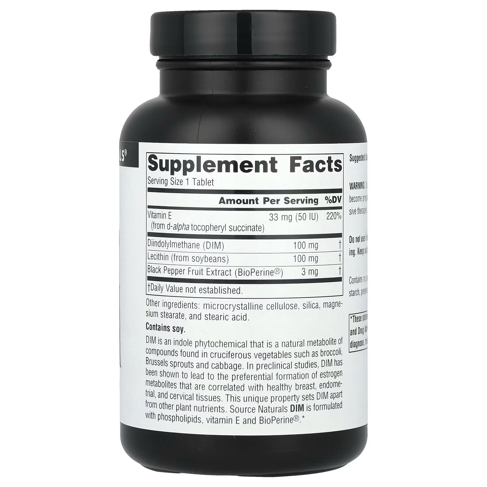 Source Naturals DIM (Diindolylmethane) 100mg 120 Tablets