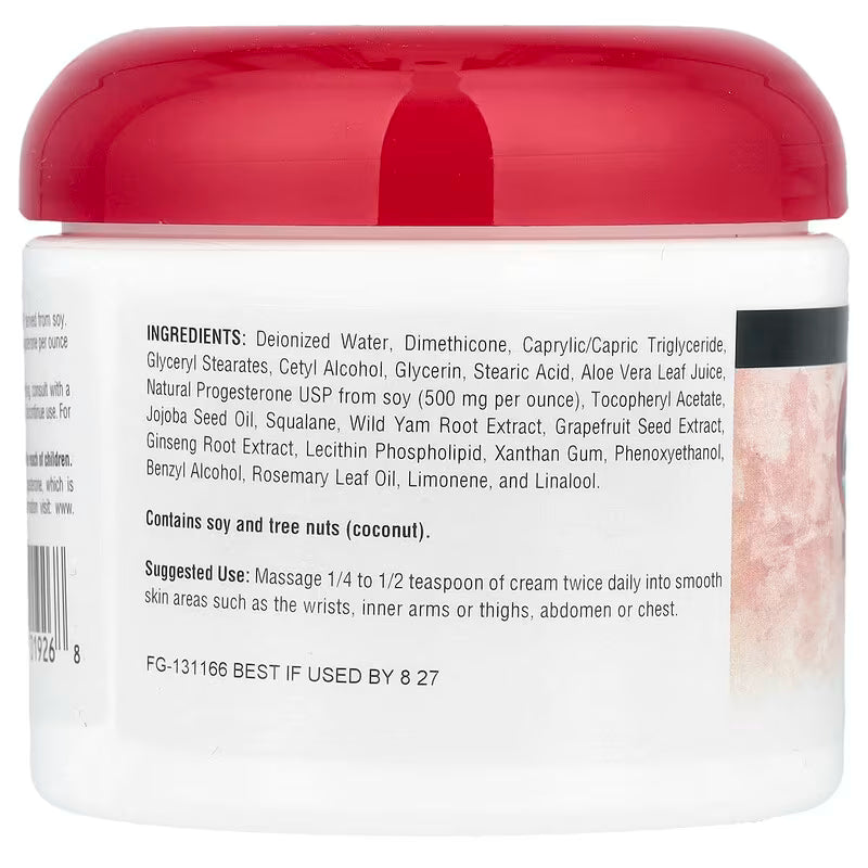 Source Naturals Natural Progesterone Cream, 4 Ounce (113.4 g)