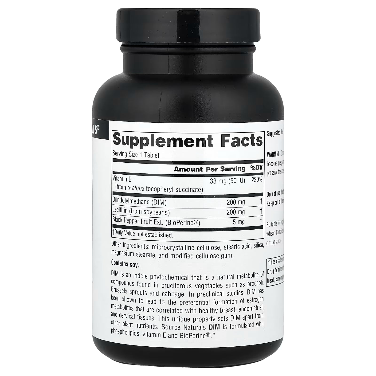 Source Naturals DIM (Diindolylmethane) 200mg 60 Tablets