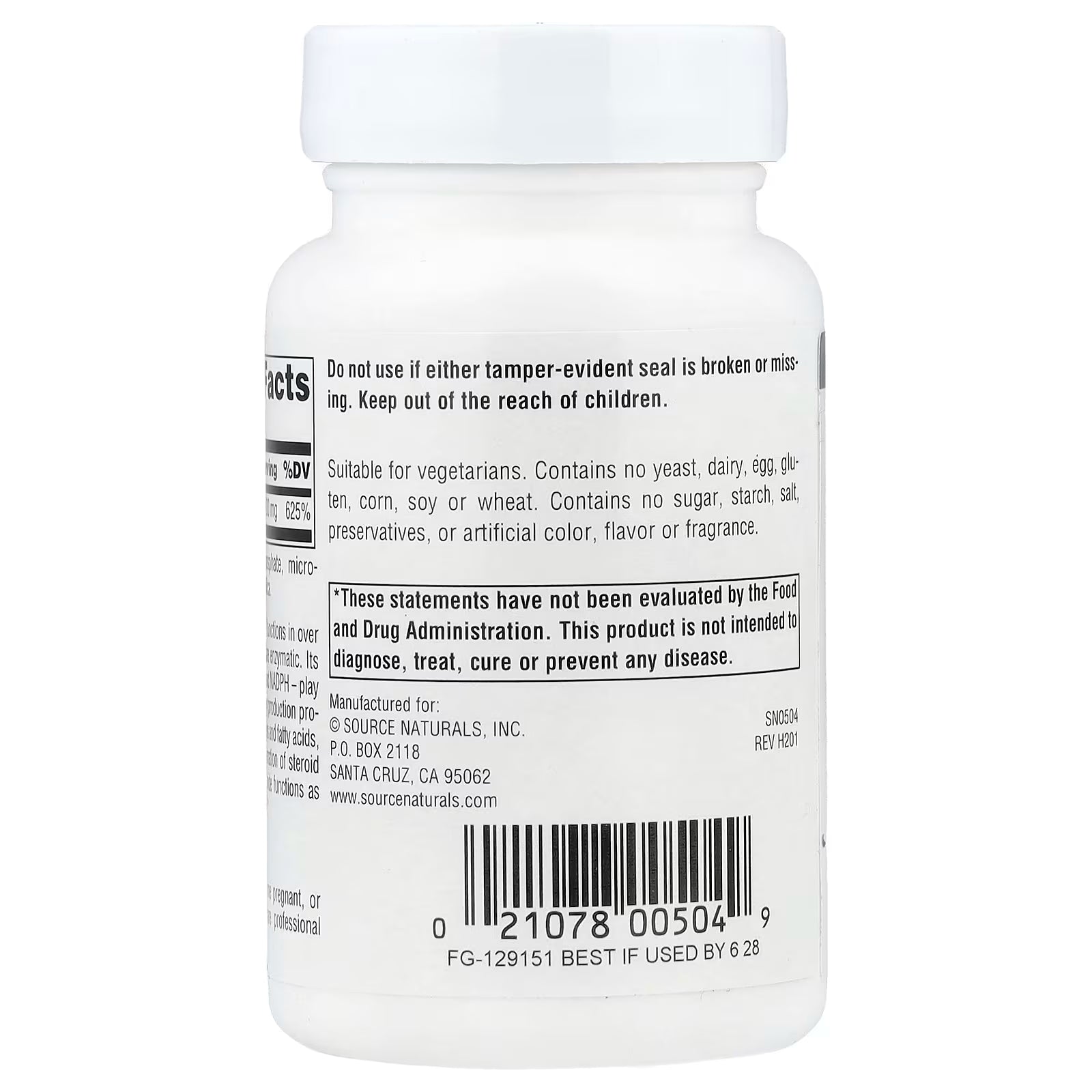Source Naturals Niacinamide B-3 100 mg, 250 Tablets