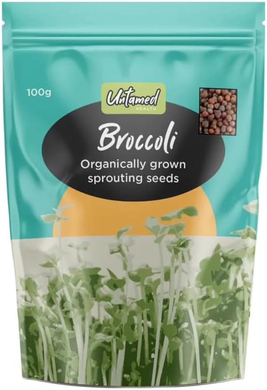Untamed Health Earth Friendly Gluten-Free Broccoli Sprouting Seeds 100 g