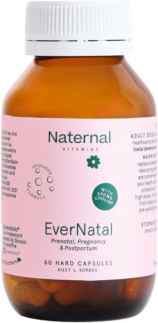 Naternal Vitamins Ever Natal 60 Hard Capsules