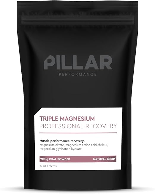 Pillar Performance Berry Flavored Triple Magnesium Powder 200 g Pouch