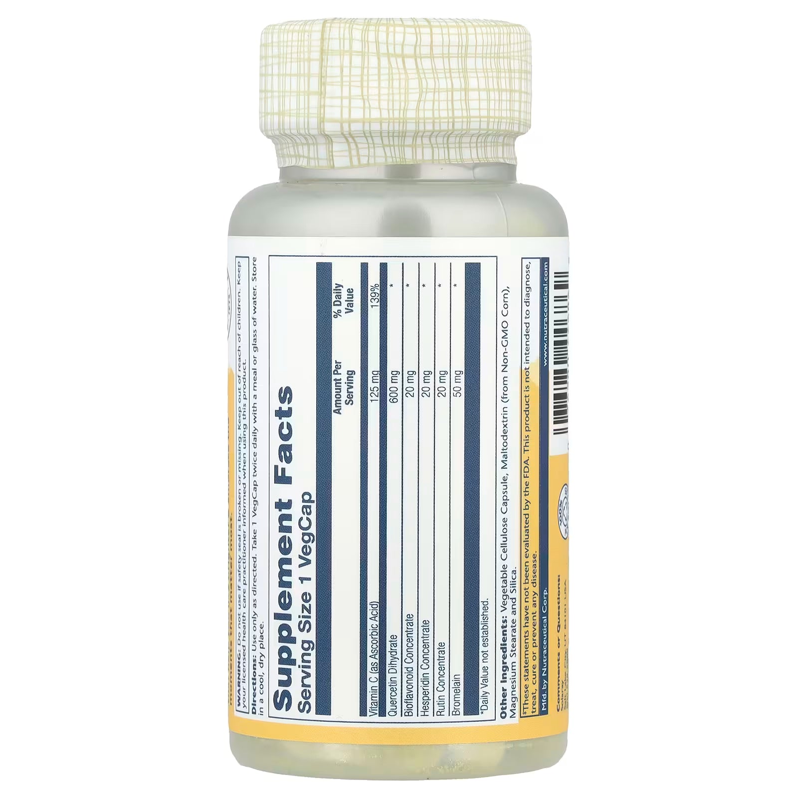 Solaray Mega Quercetin 1200 mg, 60 Capsules