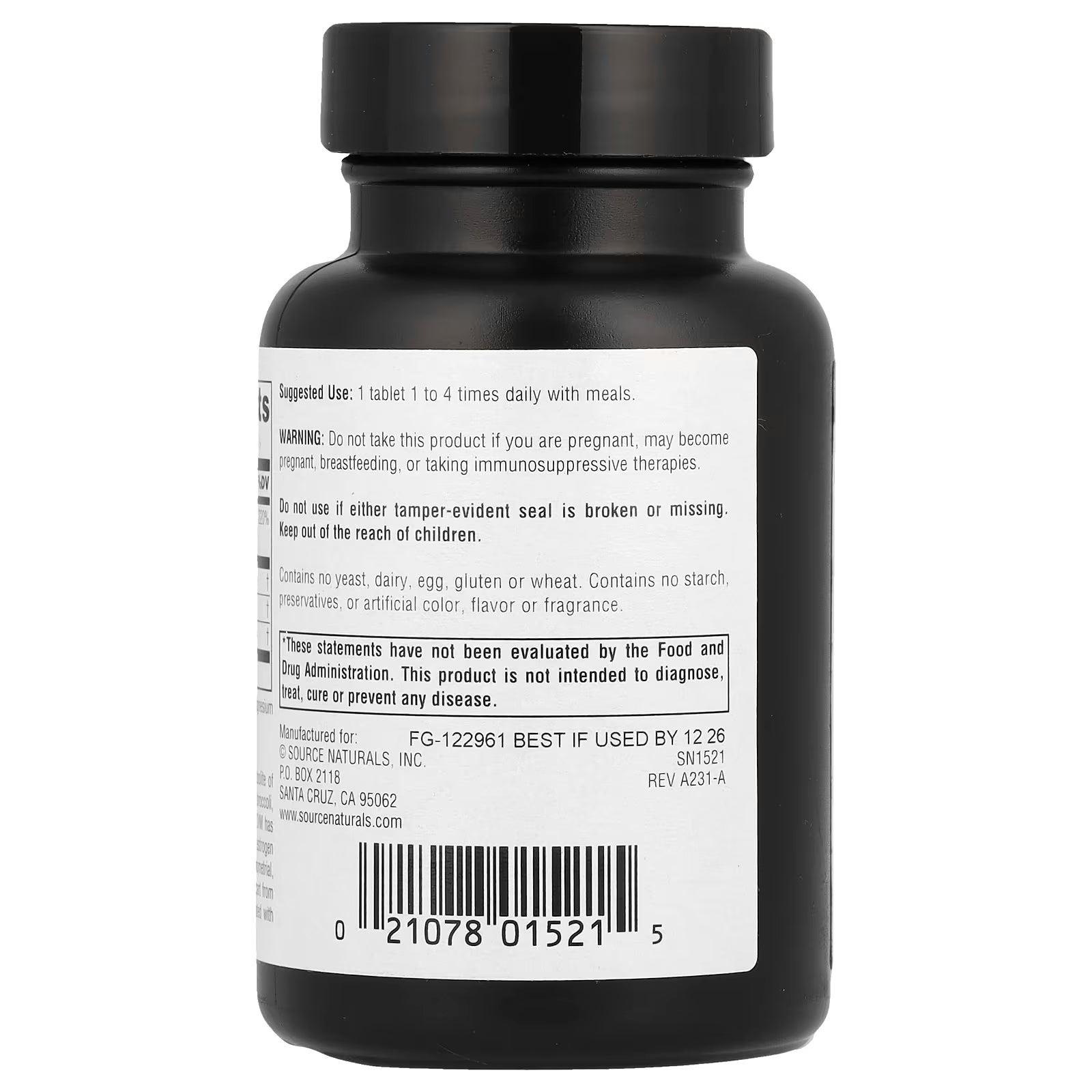 Source Naturals DIM (Diindolylmethane) 100mg, 60 tabs