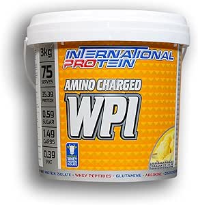 International Protein Amino Charged Banana Ice Cream Flavour Whey Protein Isolate Powder 3 kg