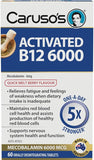 Caruso's Activated B12 6000 60 Tablets Quick Melt