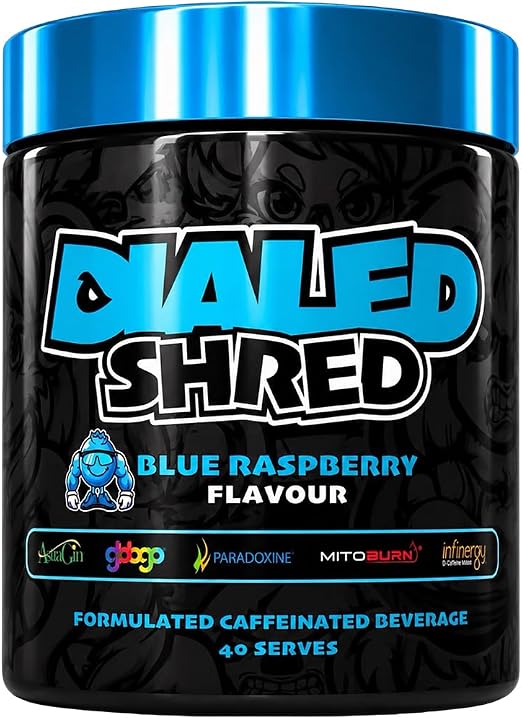 The X Athletics Dialed Shred Blue Raspberry 40 Servings