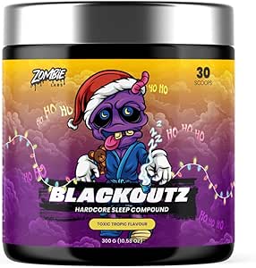 Zombie Labs Blackoutz Hardcore Sleep Compound 300g Toxic Tropic Flavour 30 Scoops