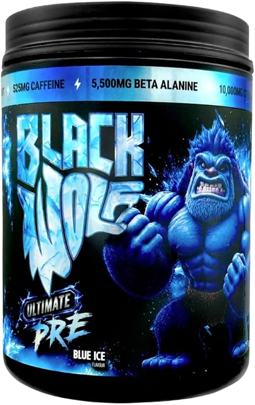 Black Wolf Nutrition Ultimate Pre Blue Ice Flavour 50 Scoops 800g