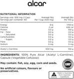 Switch Nutrition Alcar Acetyl L-Carnitine 60 Capsules