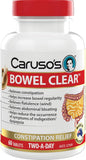 Caruso's Natural Health Bowel Clear 60 Tablets