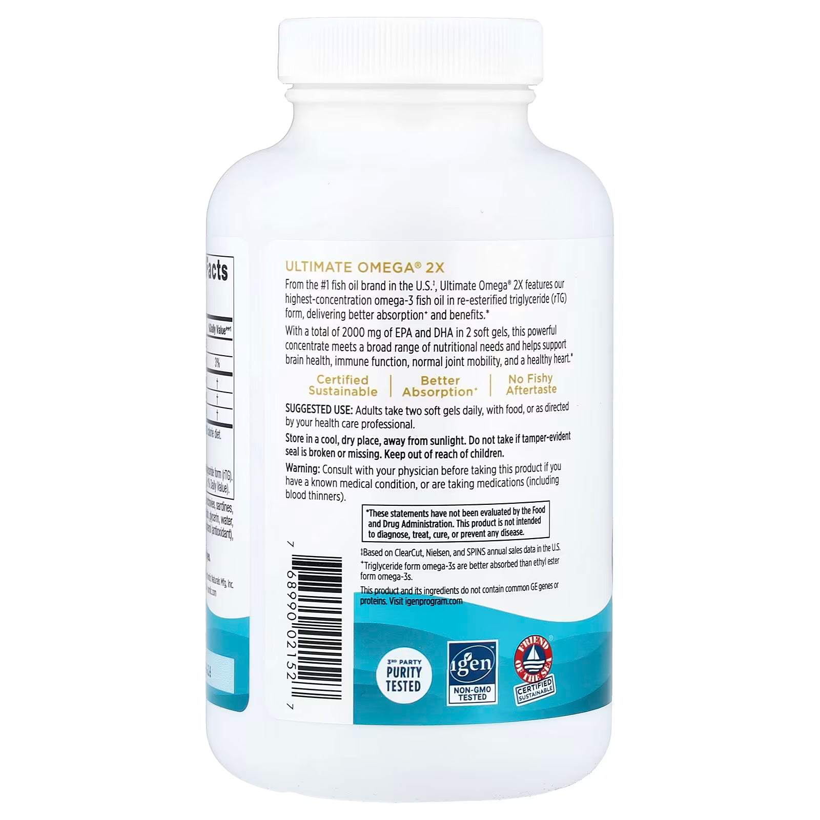 Nordic Naturals Ultimate Omega 2X 120 Soft Gels