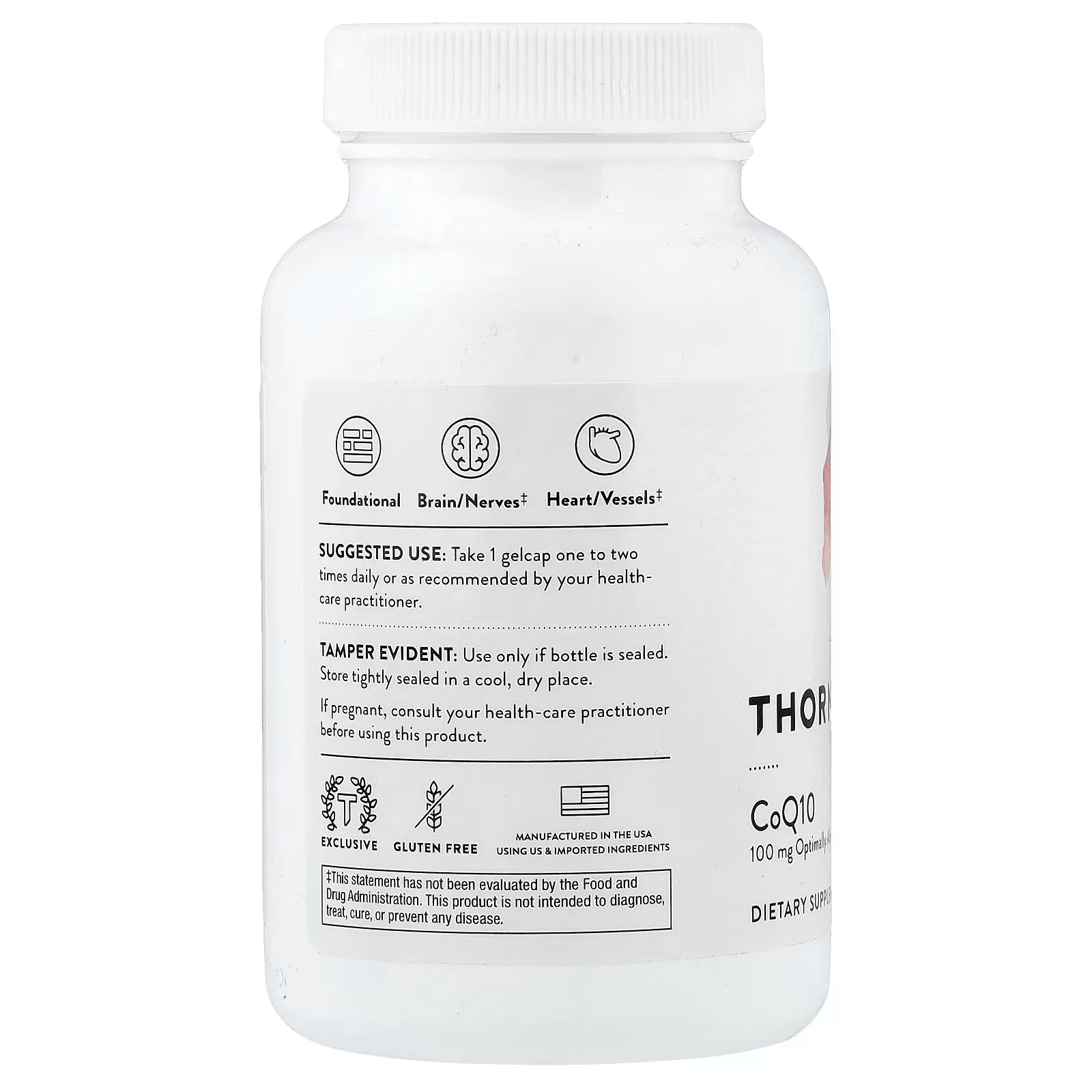 Thorne CoQ10 100 mg 60 Gelcaps