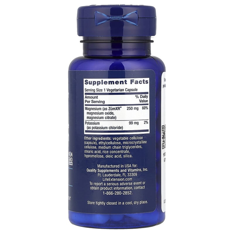 Life Extension Potassium With Extend-release Magnesium, 60 Count