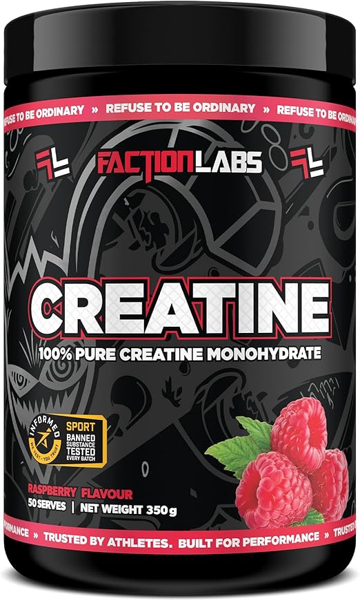 Faction Labs Creatine Monohydrate 350g 50 serves Raspberry