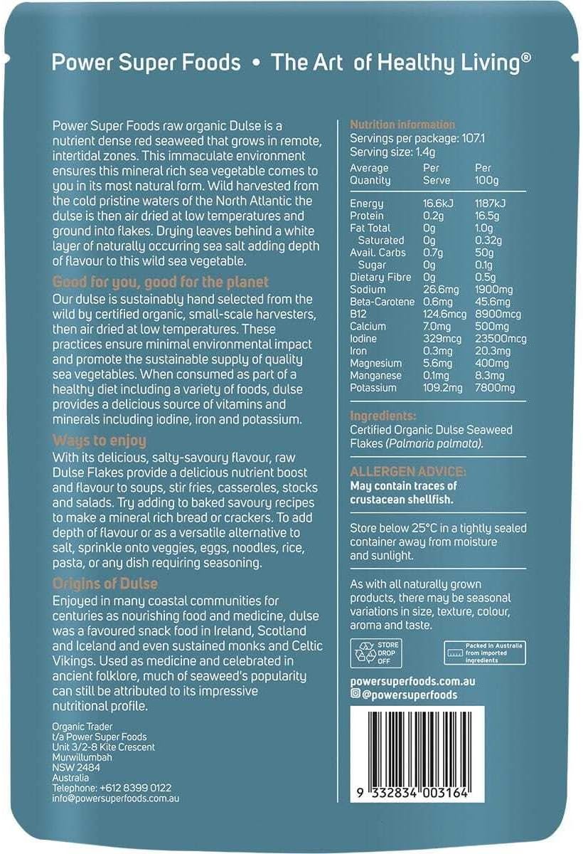 Power Super Foods Organic Dulse Flakes 150 g