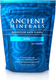 Ancient Minerals Magnesium Bath Flakes Ultra with MSM, 750 g