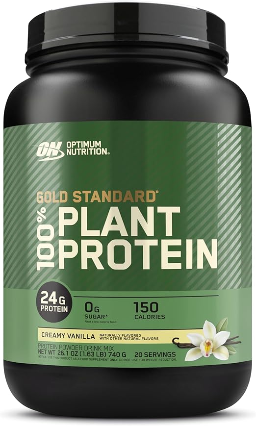 OPTIMUM NUTRITION Gold Standard 100% Plant Protein Creamy Vanilla, 727g, 20 Serve