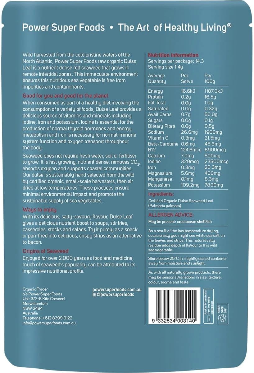 Power Super Foods Organic Dulse Leaf 20 g
